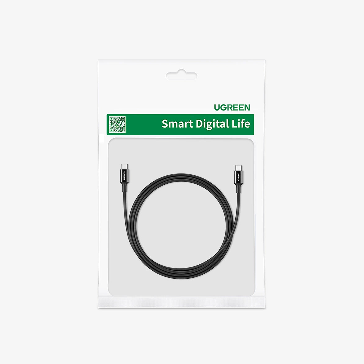 Ugreen US300 USB-C / USB-C 480Mb/s 5A 2m kabel - sort