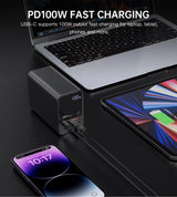 Choetech B635BK USB-A / USB-C Powerbank 22.5W 27000mAh - sort