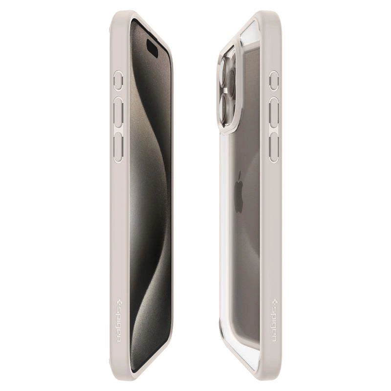 Spigen Ultra Hybrid iPhone 15 Pro Case - Naturligt titanium