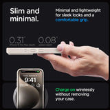 Spigen Ultra Hybrid iPhone 15 Pro Case - Naturligt titanium