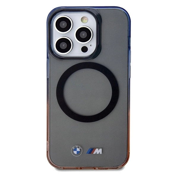 BMW Gradient Bumper MagSafe-hylster til iPhone 15 Pro Max - grå