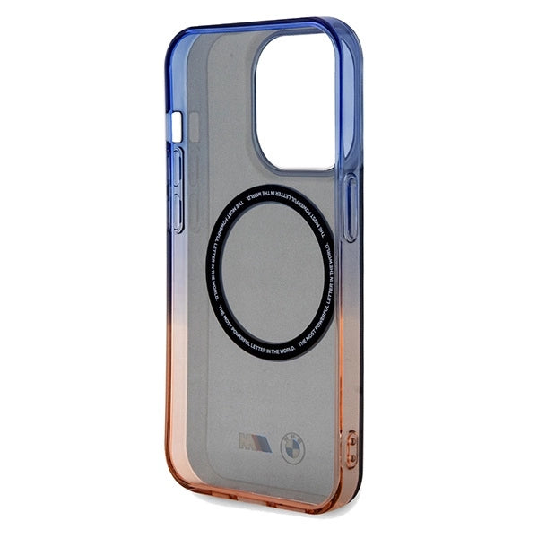 BMW Gradient Bumper MagSafe-hylster til iPhone 15 Pro Max - grå