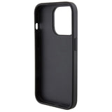 Ferrari perforerede bølger Metal Logo sag til iPhone 15 Pro - sort