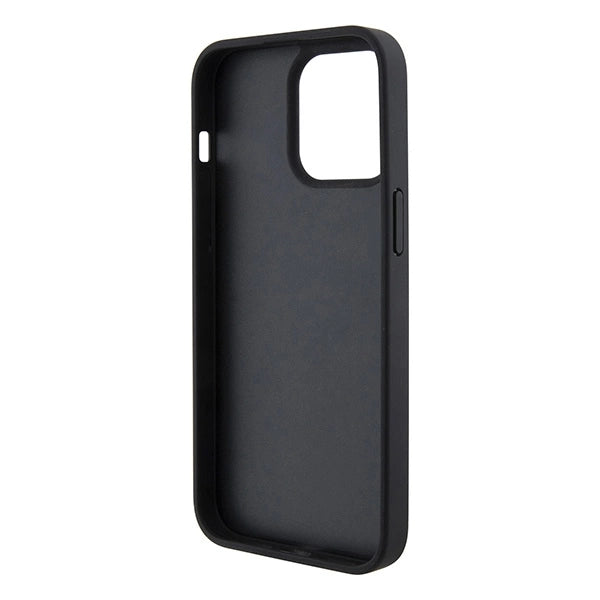 Ferrari Perforated Waves Metal Logo Case til iPhone 15 Pro - rød
