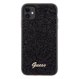 Guess Disco Metal Script-hylster til iPhone 11 / Xr - sort