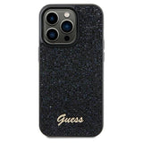 Guess Disco Metal Script-hylster til iPhone 13 Pro / 13 - sort
