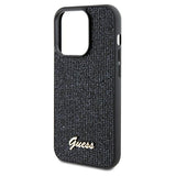 Guess Disco Metal Script-hylster til iPhone 13 Pro / 13 - sort