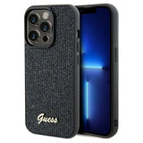 Guess Disco Metal Script-hylster til iPhone 14 Pro - sort