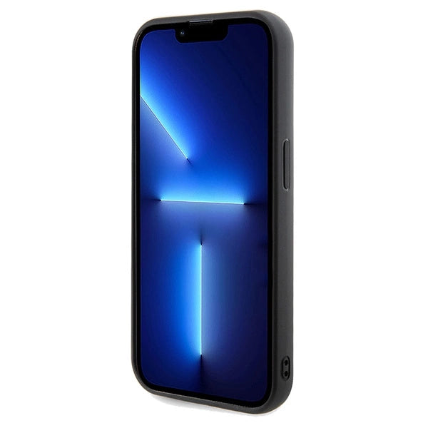 Guess Disco Metal Script-hylster til iPhone 14 Pro - sort