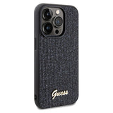 Guess Disco Metal Script-hylster til iPhone 14 Pro Max - sort