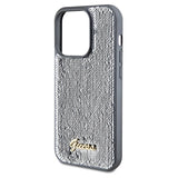 Guess Sequin Script Metallæske til iPhone 14 Pro Max - sølv