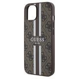 Guess 4G Printed Stripes MagSafe case til iPhone 15/14/13 - brun