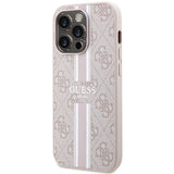 Guess 4G Printed Stripes MagSafe case til iPhone 15 Pro Max - pink