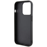 Karl Lagerfeld Gripstand Saffiano Karl&Choupette Pins case for iPhone 14 Pro - black