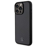 Mercedes Carbon Fiber Dynamic case til iPhone 15 Pro Max - sort