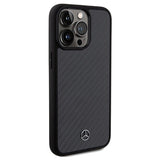 Mercedes Carbon Fiber Dynamic case til iPhone 15 Pro Max - sort