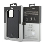 Mercedes Carbon Fiber Dynamic case til iPhone 15 Pro Max - sort