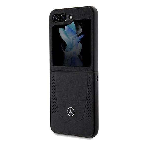 Mercedes læder Urban-kasse til Samsung Galaxy Z Flip 5 - sort