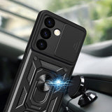 Hybrid Armor Camshield pansret kuffert til Samsung Galaxy S24+ med kameraomslag - sort