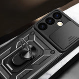 Hybrid Armor Camshield pansret kuffert til Samsung Galaxy S24+ med kameraomslag - sort
