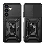Hybrid Armor Camshield pansret kuffert til Samsung Galaxy S24+ med kameraomslag - sort