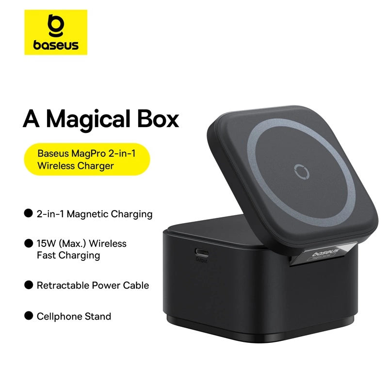 Baseus BS-W531 MagSafe / Qi USB-C 20W trådløs oplader - sort