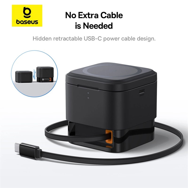 Baseus BS-W531 MagSafe / Qi USB-C 20W trådløs oplader - sort
