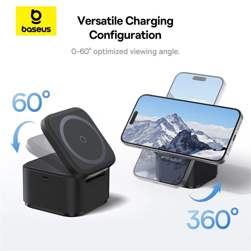 Baseus BS-W531 MagSafe / Qi USB-C 20W trådløs oplader - sort