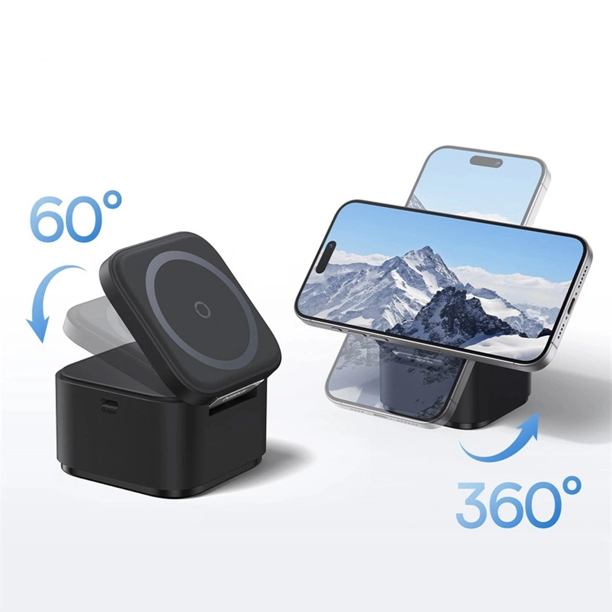 Baseus BS-W531 MagSafe / Qi USB-C 20W trådløs oplader - sort