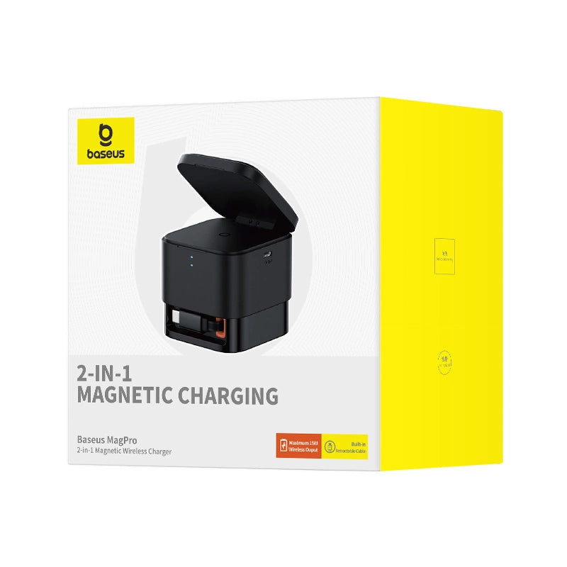 Baseus BS-W531 MagSafe / Qi USB-C 20W trådløs oplader - sort