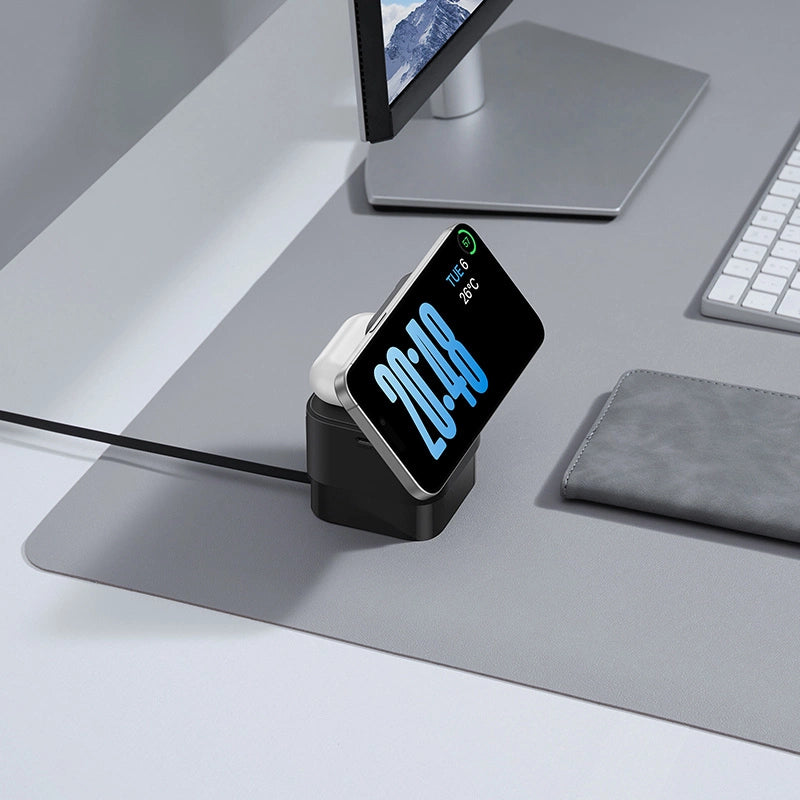Baseus BS-W531 MagSafe / Qi USB-C 20W trådløs oplader - sort