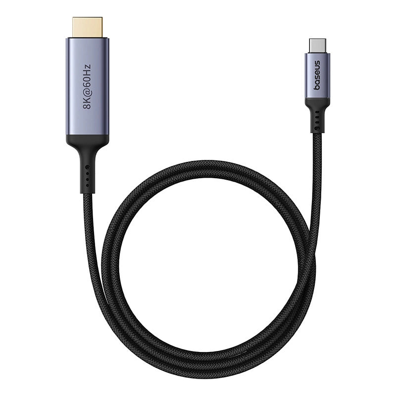Baseus BS-OH064 8K 60Hz USB-C - HDMI-kabel 1,5 m - sort