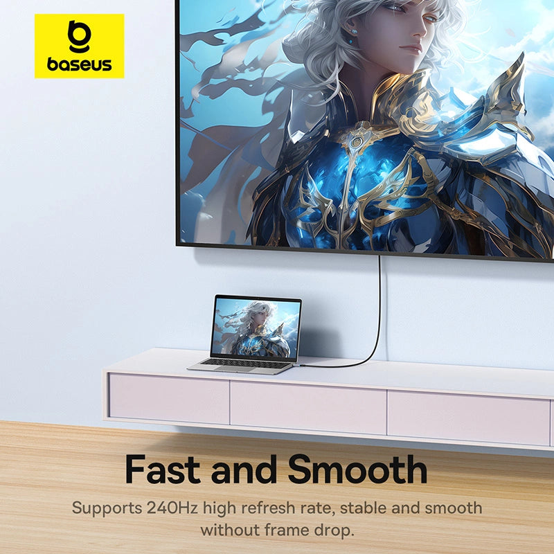 Baseus BS-OH064 8K 60Hz USB-C - HDMI-kabel 1,5 m - sort