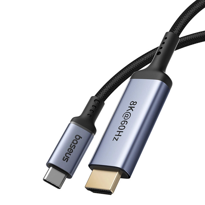 Baseus BS-OH064 8K 60Hz USB-C - HDMI-kabel 1,5 m - sort
