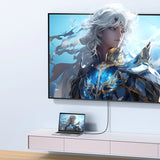 Baseus BS-OH064 8K 60Hz USB-C - HDMI-kabel 1,5 m - sort