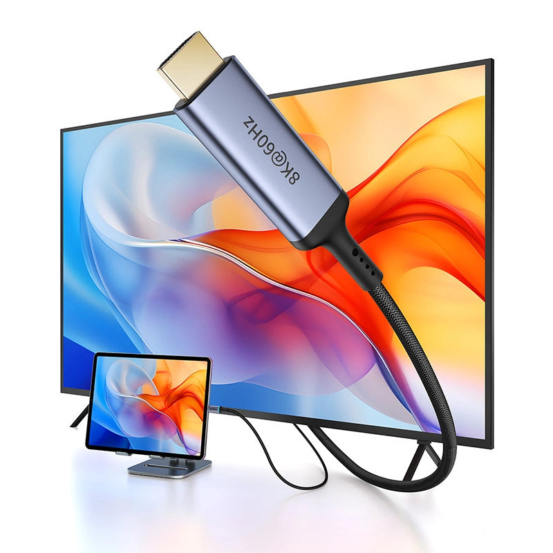 Baseus BS-OH064 8K 60Hz USB-C - HDMI-kabel 1,5 m - sort