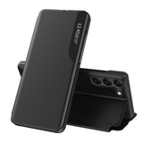 Eco læder View Case til Samsung S24+ med flap - sort