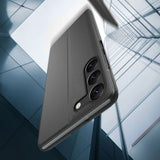 Eco læder View Case til Samsung S24+ med flap - sort
