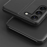 Eco læder View Case til Samsung S24+ med flap - sort