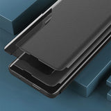 Eco læder View Case til Samsung S24 Ultra med flap - sort
