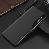 Eco læder View Case til Samsung S24 Ultra med flap - sort