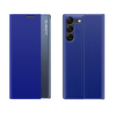 Ny Sleep View Case til Samsung S24+ med flap - blå