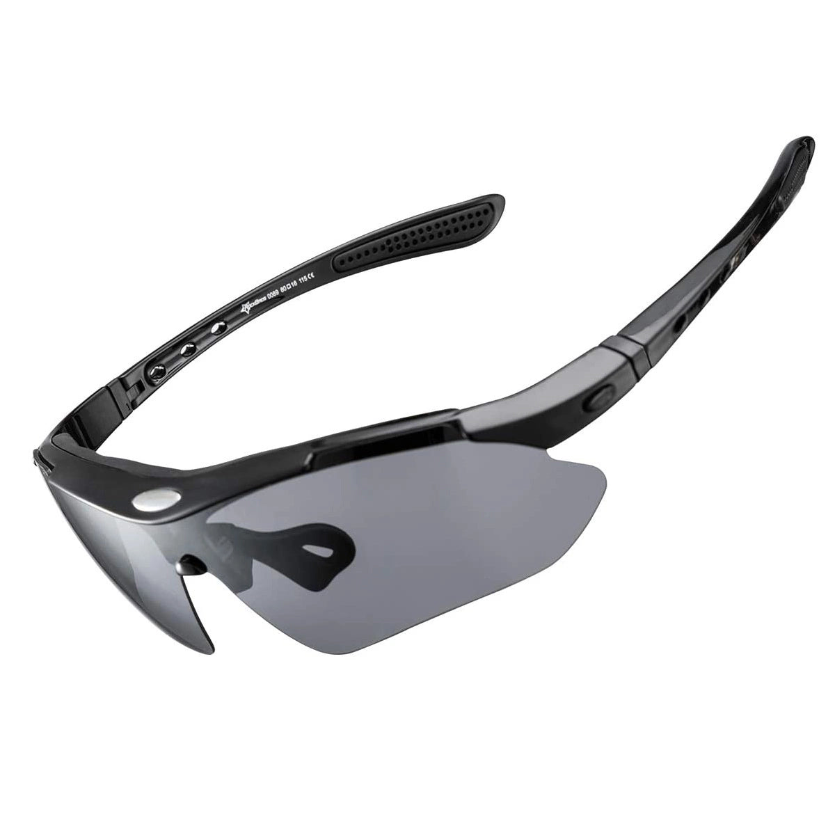 Rockbros 10003 polariserede cykelbriller - sort