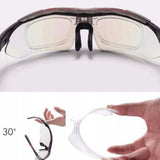 Rockbros 10003 polariserede cykelbriller - sort