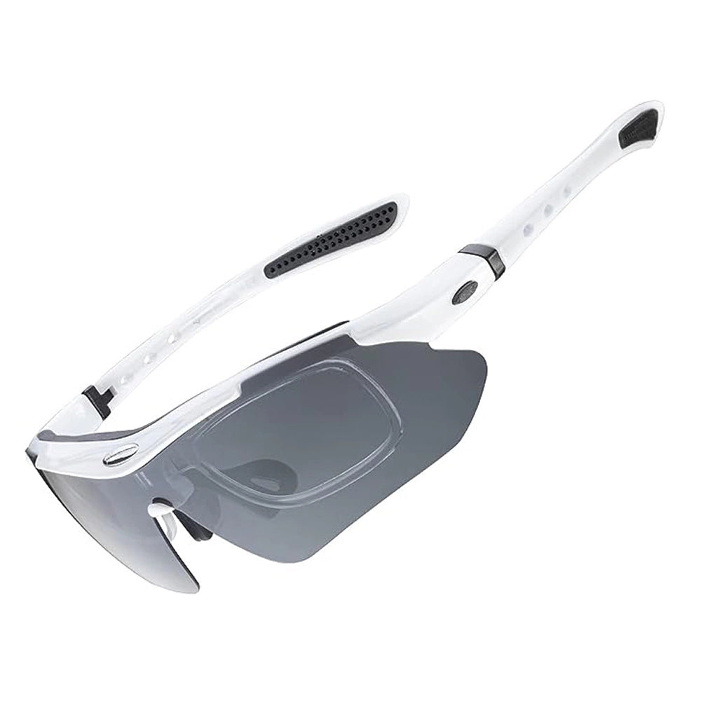 Rockbros 10142 fotokromiske UV400 cykelbriller - hvide