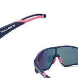 Rockbros 10134PL Polarized Cycling Glasses - Blue and Pink