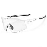 Rockbros 10172 fotokromiske UV400 cykelbriller - hvide