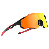 Rockbros 10182 polariserende cykelbriller - rød