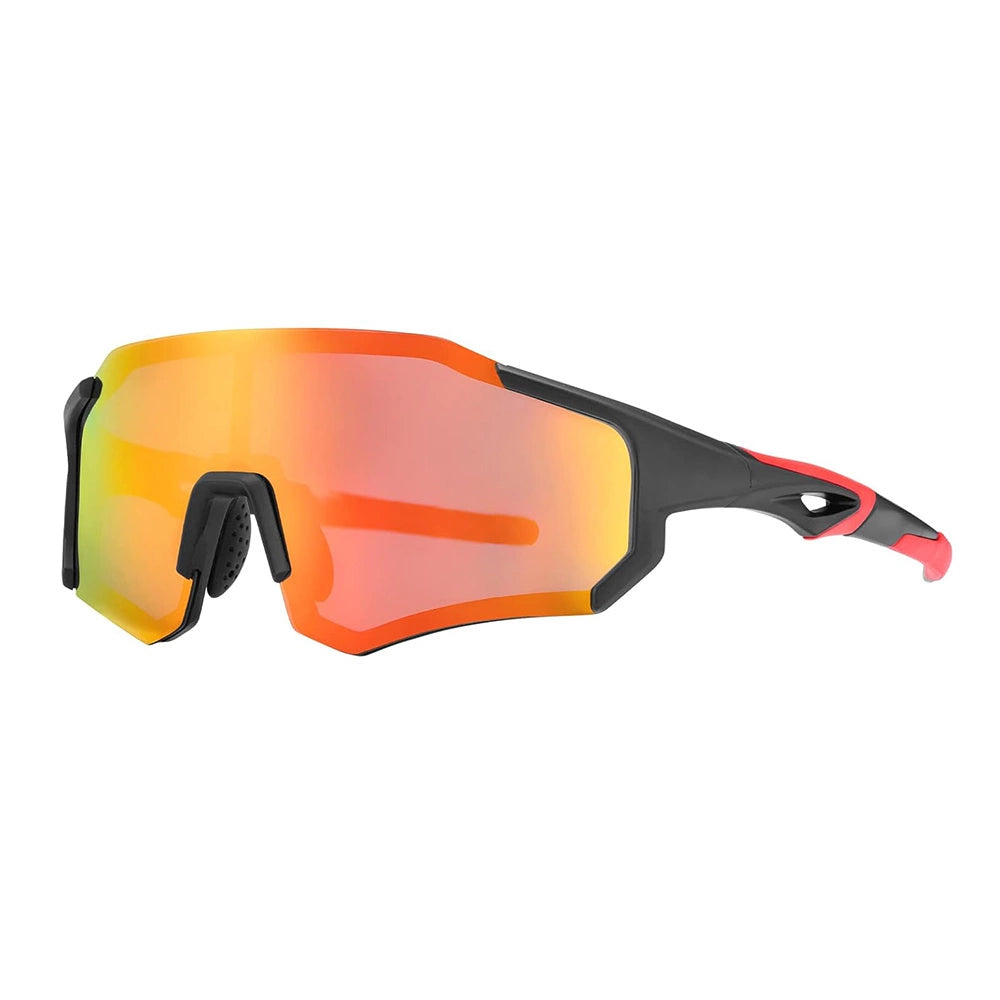 Rockbros 10182 polariserende cykelbriller - rød