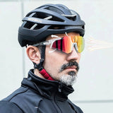 Rockbros SP291 fotokromiske UV400 cykelbriller - hvide